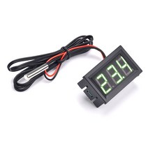 DC4-30V 온도계 LED 3 디지털 디스플레이 모니터 패널 미터 0.56 조절 장치 센서, 03 TypeA Green
