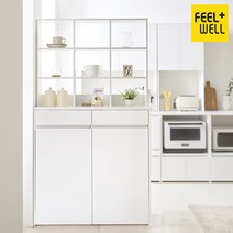 ST9815 무노 파티션 주방수납장 세트 (서랍형) DVX, 화이트