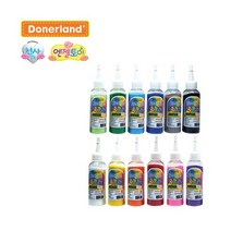 도너랜드 색모래 벌크 100g 12색 미술놀이 샌드아트 모래아트 칼라샌드아트 모래미술 어린이집 유치원 초등학교 만들기재료, 10개, 하늘