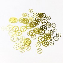 우드 필러 코킹 실리콘 월드 1 박스 반짝이 금속 프레임 UV 에폭시 수지 쥬얼리 필러 DIY 공예 네일 아트, 02 Gear Mix