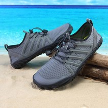 Mens Aqua Shoes 맨발의 수상 스포츠 업스 와타리 신발 드라이 비치 수영 체육관 러닝 피트니스, 04 8.5, [02] Grey 2203