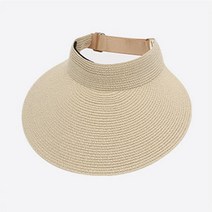 아베베즈 챙 넓은 돌돌이 썬캡 라피아햇