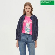 베네통 베네통 셔링 린넨 점퍼 BAJP02041_NY