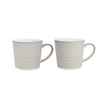 덴비머그컵 Denby Natural Canvas Textured Mug Set of 2 Cream130334, Cremefarben_13 x 9.5 x 9 cm