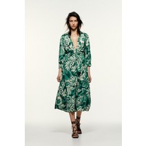 자라 봄여름 여성 프린트 셔츠형 원피스 2492161 330