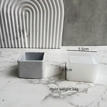 실리콘몰드 수제 석고 시멘트 금형Diy 화분 실리콘 금형 다육이 보관 상자 석고 콘크리트 촛불 크리스탈 에, c