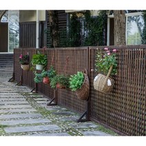 울타리펜스 전원주택대문 통나무주택 휀스 고급빌라, A