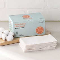 리본제이 빨아쓰는 무표백 목화솜 순면 100% 일회용 행주 60매 (20매 x 3박스), 단일옵션