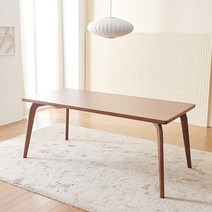 나무뜰 플랫 6인용 원목 식탁 테이블 VNM036C, 월넛