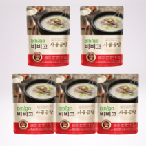 비비고 사골곰탕 즉석국 곰탕 간편국 대용량 업소용 500g 5팩, 곰탕 5개