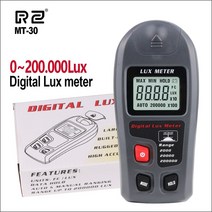 rz digital lux meter 200000 lux digital lcd pocket light meter luxfc measure tester 조도계 센서 광도계 mt-30, 2-없음