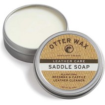 Otter Wax 안장 비누 2온스 완전 천연 가죽 클리너 미국산