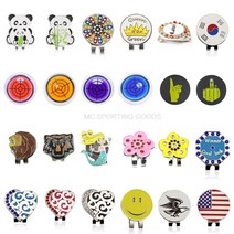 1pcs 골프 공 제조 업체 24 종류의 골프 모자 바이저 클립 골프 마커 도매 가격 무료 배송|golf ball maker|golf markergolf maker, 1개, Korean flag