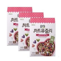 풀무원 하트 뮤즐리 시리얼 320g X 3개 / 곡물 귀리 렌틸 비트 흑미 아침 식사대용