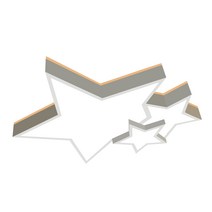 [지앤지티 조명] LG칩 LED 트윙클 스타 투톤 방등 50W 오스람 안정기 국산 조명 천정등