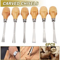 우드카빙 전동조각기 키트 6pcs 다목적 나무 조각 손 끌 도구 세트 전문 diy 숟가락 목공 가우징 손 도구