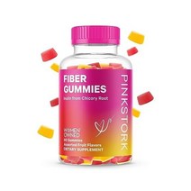 핑크 황새 섬유 젤리: 프리바이오틱 섬유 보충제 이눌린 여성 소화 지원용 프리바이오틱스 규칙성과 내장 건강을 위한 소화 지원제 복숭아 베리 젤리 60개