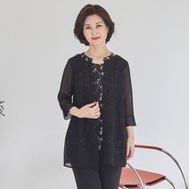 eTV 엄마옷 마담4060 오페라가디건블라우스