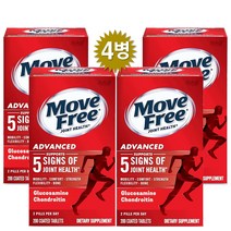 Schiff 쉬프 무브프리 조인트 헬스 어드밴스드 200정 4병, 4개