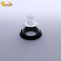 강아지 산소방 산소발생기 케이지 Canack 수의학 마취 마스크 산소 동물 얼굴 PP 링 스테인레스, 01 Size1
