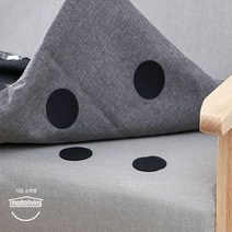 [modooliving]미끄럼방지 침대 소파 매트 방석 쿠션 원형 벨크로, 흰색set
