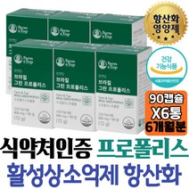 60대 시니어 일교차 영양제 프로폴리스 추천 활성산소 SIF 성인 남성 치커리 미강추출분말 유기농 부원료 미세먼지 BRAZIL GREEN PROPOLIS 개선 군인 워킹맘 보조제