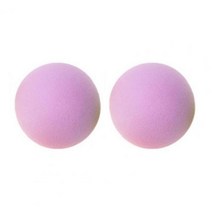 팝콘 기계 메이커 뻥튀기 가정용 60mm 2Pcs 아름다운 Supersoft 거품 공 골프/테니스 스폰지 테니스 훈련을 위해 환경 친화적, 분홍색, 분홍색