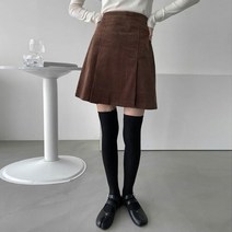 러블리감성 새해 A 코듀로이 미니 스커트 치마
