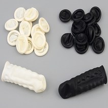 CAILOOM 바느질 재봉 퀼트 뜨개 공예 채소다듬기 마늘 손가락 골무 고무 장갑, 기본, 검정