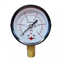 삼성계기 일반 압력계 연성계 진공계 A타입 60파이 유체 압력 측정용 측정도구, 60파이 1bar, 1