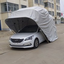 접이식차고 주차천막 개인 간이 차고용 야외 대형 차양막 캐노피, 그레이6.1m