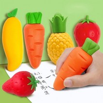 지우개 달지않는 고무지우개 과일고무지우개 대형지우개 학용품 신학기 개학 고무 과일모형 야채, 무똥 지우개_4.파인애플