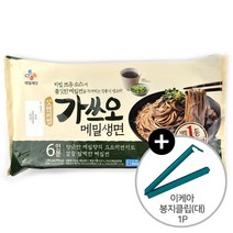 코스트코 CJ제일제당 갓면비법 가쓰오 메밀생면 1705.2g 6인분 소스포함 + 이케아 봉지클립(대) 1P, 단품