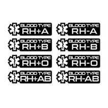 세나 블루투스 50S 데칼 스티커 모음, 혈액형 스티커 RH-B (마이너스)
