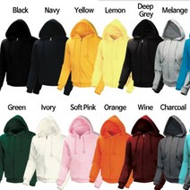 무지 컬러 후드집업 단체복 점퍼 팀복 회사 워크샵복