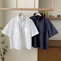아노락 반집업 반팔 셔츠 여성 골프웨어