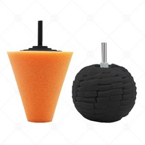 무선광택기 자동차연마기 광택패드 드릴 버핑 스폰지 패드 연마 콘 공 Burnishing 키트 자동차 바퀴 허브 케어 금속 플라스틱 유리, [09] 9, [01] Sponge