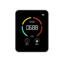 복합가스측정기 co2 sensor medidor co2 meter air quality monitor gas analyzer medidor de gas 이산화탄소 c02, 검은색