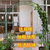 정원 가든아치 단독주택 꾸미기 야외 방청 철제 아치 포도 나무 꽃 랙 식물 아크 게이트 울타리 안뜰 바닥 야채 창고, [23] 짙은 녹색 가로/높이/측면 폭 350x220x, [01] 중간