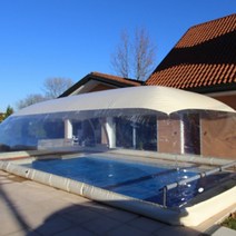 버블텐트 풍선 이글루 텐트 투명 방수 수영장 지붕 제조업체 내구성 pvc 겨울 원형 돔, 사용자 정의 크기