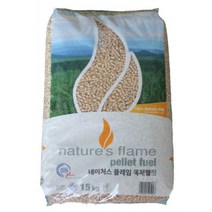 디오슨 우드 화목 난로 연료 목재 네이쳐스 플레임 펠릿 펠렛 15Kg, 1개