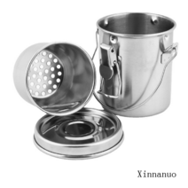 미술용물통 스몰 스테인레스 붓물통 휴대가능 유화 붓통 밀봉형 펜세척기 기름병, T01