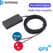 GPS증폭기 재방사 야외 4G GPS 듀얼 밴드 안테나 30dBi 필터 앰프 자동차 위성 네비게이션 위치 모바일 네트워크 신호 부스터, 2.3 metres