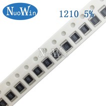 100pcs 1210 5% 1/2W SMD 칩 저항기 0R - 10M 0 220 470 ohm 1K 2.2K 4.7K, 63 360R