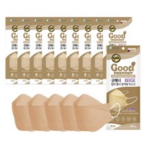 굿매너칼라황사방역용마스크(KF94)(대형)(연한황색) 굿매너 대형 KF94 컬러 마스크 50매 (5매입x10개) 베이지, 굿매너컬러/KF94/대형/베이지/50매(5매입x10개)