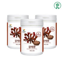 제주도 제주감태 감태 추출물 분말 가루 환 소환 디엑콜 가바 수용체 갈조류 해조류 고농축 쉬운 플로로탄닌 타닌 폴리페놀 후코이단 슈퍼 효능 효과 알약형태, 세개, 청정지역 제주에서 만든 소환