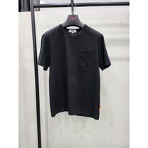 킨록 가슴 포켓 포인트 블랙반팔 티셔츠 FBT81