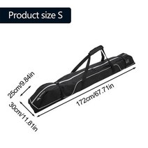 스키백 스키가방 플레이트 스노우 보드 가방 대용량 스키 방수 스키 부츠 야외 1, 172cm