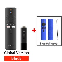 Xiaomi-Mi TV 스틱 4K 안드로이드 11 HDR 쿼드 코어 2GB 8GB 블루투스 와이파이 구글 어시스턴트 글로벌 버전 5.0, [02] Mi tv stick 4K EU, [07] add BLUE full cover