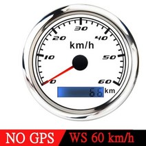 운행기록장치 차량 GPS 운행기록계 자동차 GPS 속도계 방수 게이지 60 km/h 120 200 85MM 레드 백라이트, 12 NO GPS 60KMH WS
